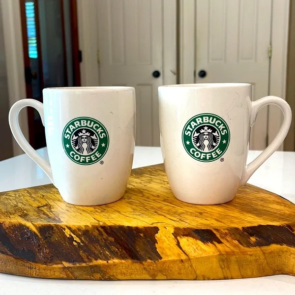 Starbucks | Kitchen | Starbucks Coffee Company 207 02 Fluid Ounce Coffee  Mugs Set Of 2 | Poshmark